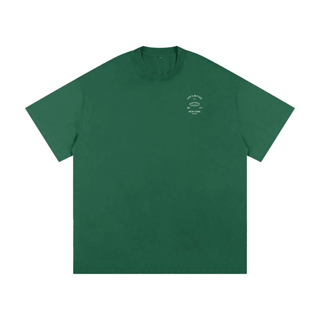 TEE,T-SHIRT,GREEN,TOP,TOPS,DARK GREEN