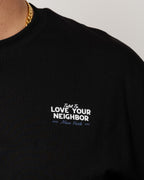 HEAVYWEIGHT LOVE YOUR NEIGHBOR T-SHIRT BLACK