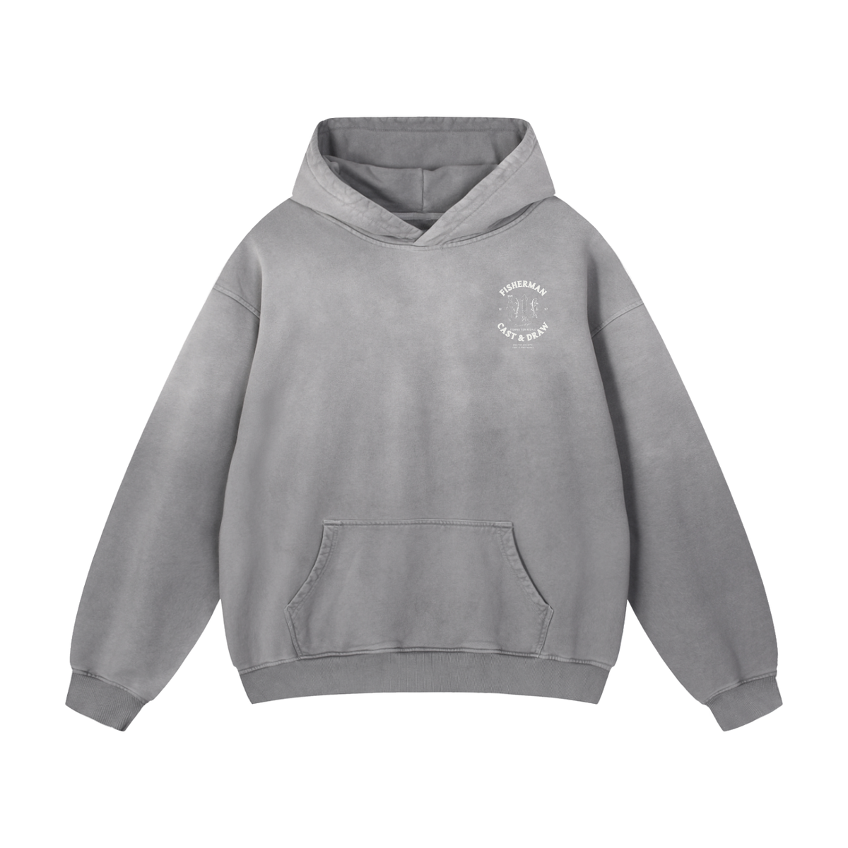 FISHERMAN HOODIE GRAY