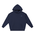 WOMENS LOVE YOUR NEIGHBOR DROP-SHOULDER HOODIE NAVY BLUE