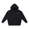 WOMENS LOVE YOUR NEIGHBOR DROP-SHOULDER HOODIE BLACK
