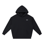 WOMENS LOVE YOUR NEIGHBOR DROP-SHOULDER HOODIE BLACK