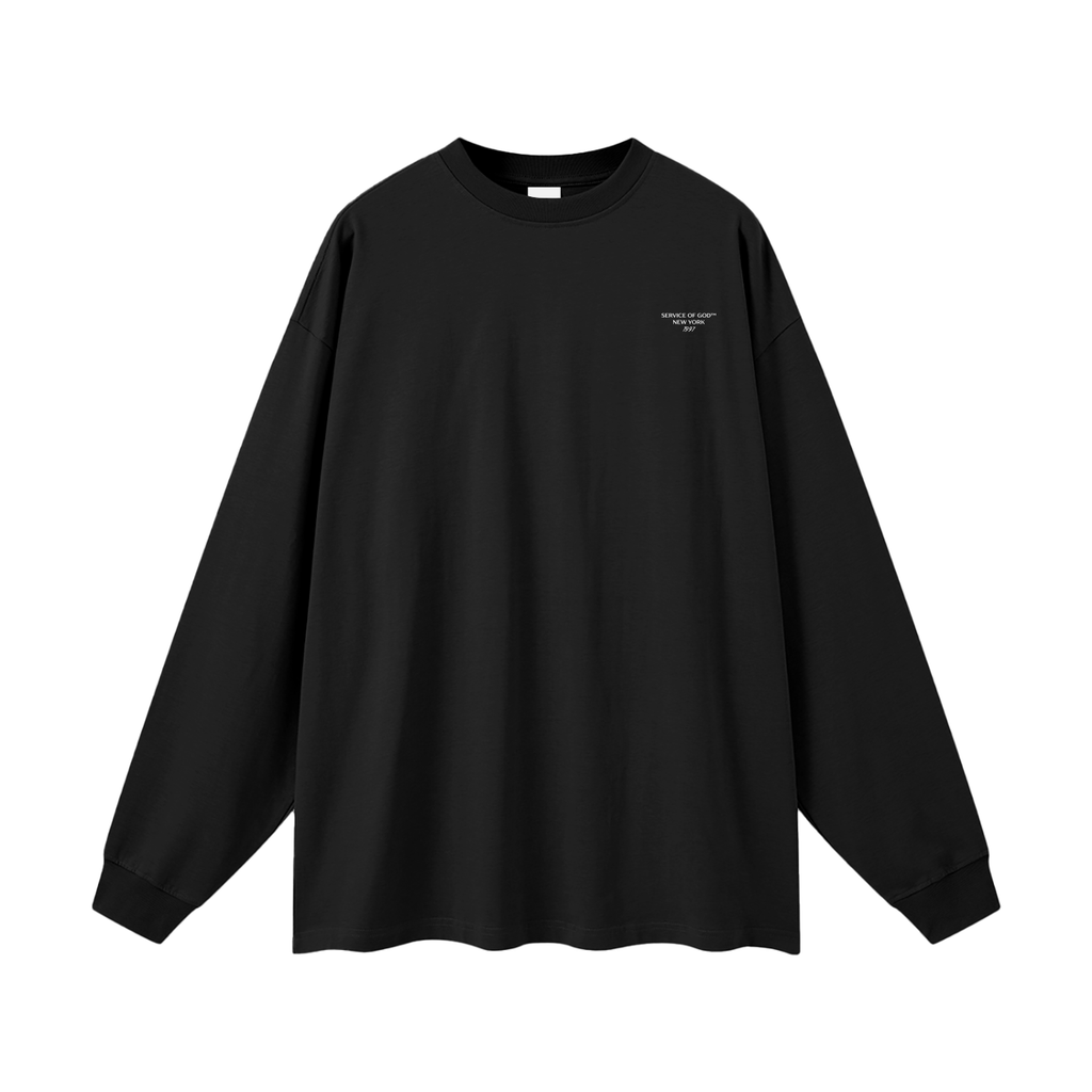 top,t-shirt,black,tops,long sleeve