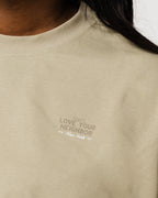 Love Your Neighbor Long-Sleeve Gray Green