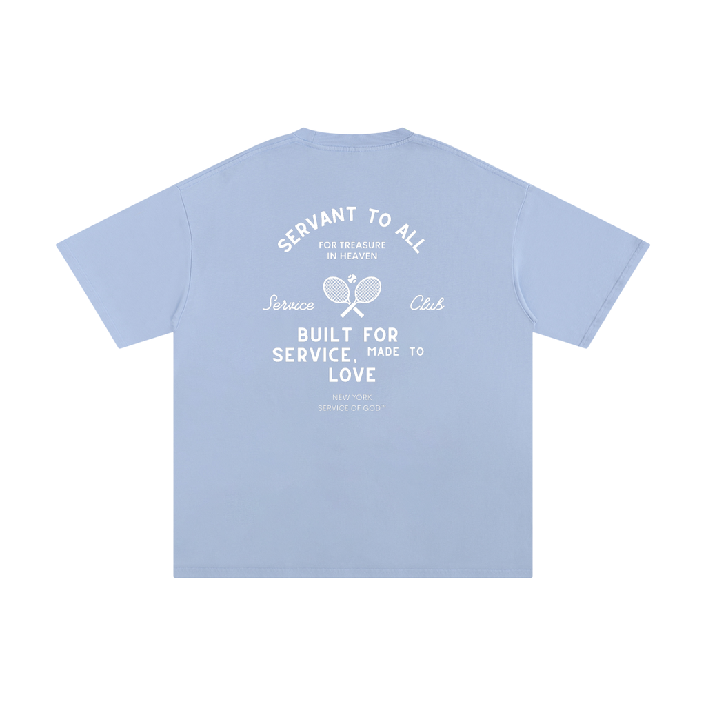 TOPS,T-SHIRT,BLUE