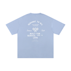 TOPS,T-SHIRT,BLUE