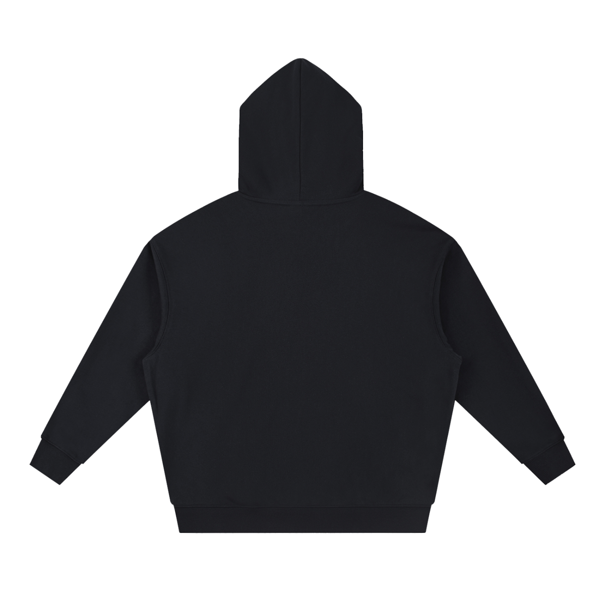 WOMENS LOVE YOUR NEIGHBOR DROP-SHOULDER HOODIE BLACK