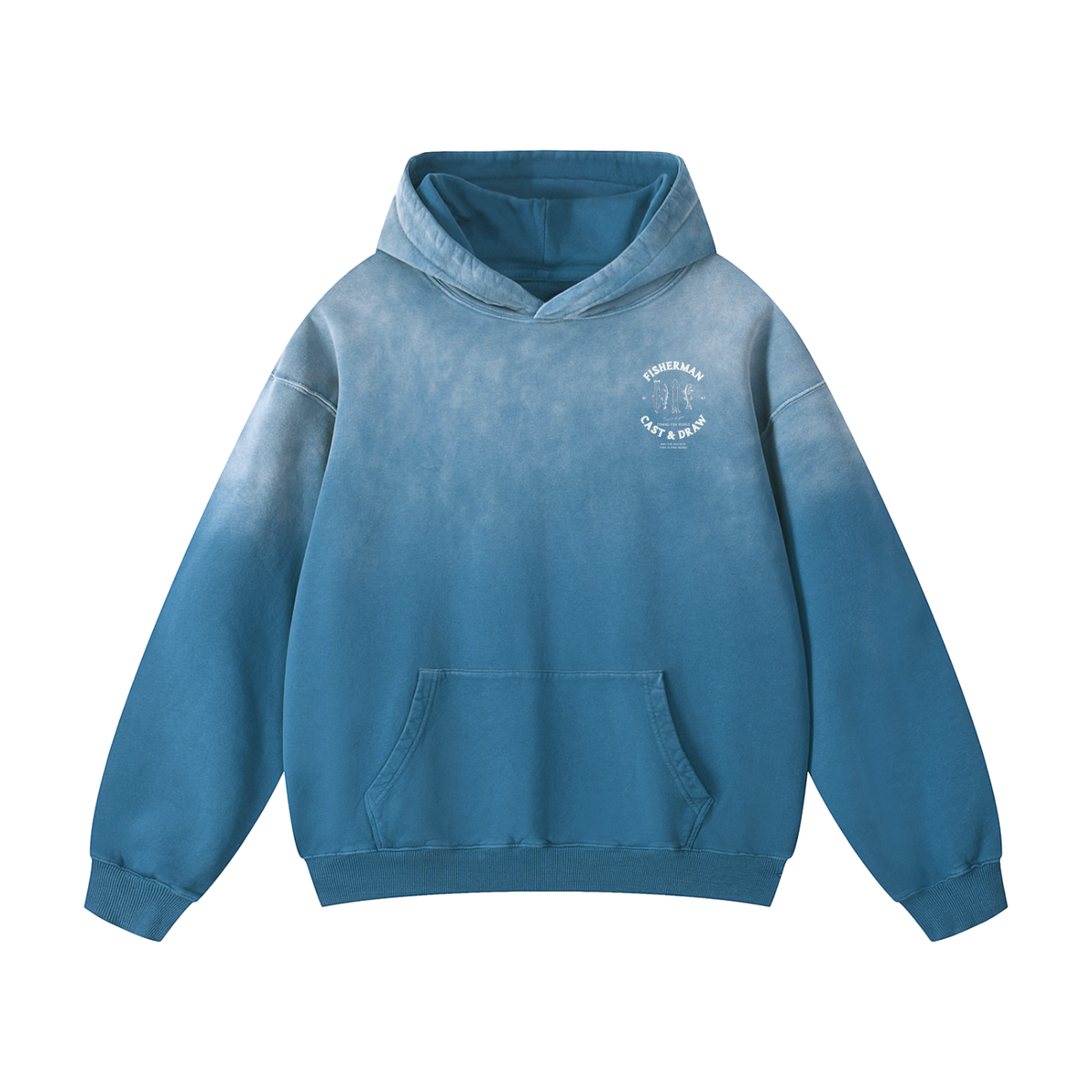 FISHERMAN HOODIE JEANS BLUE