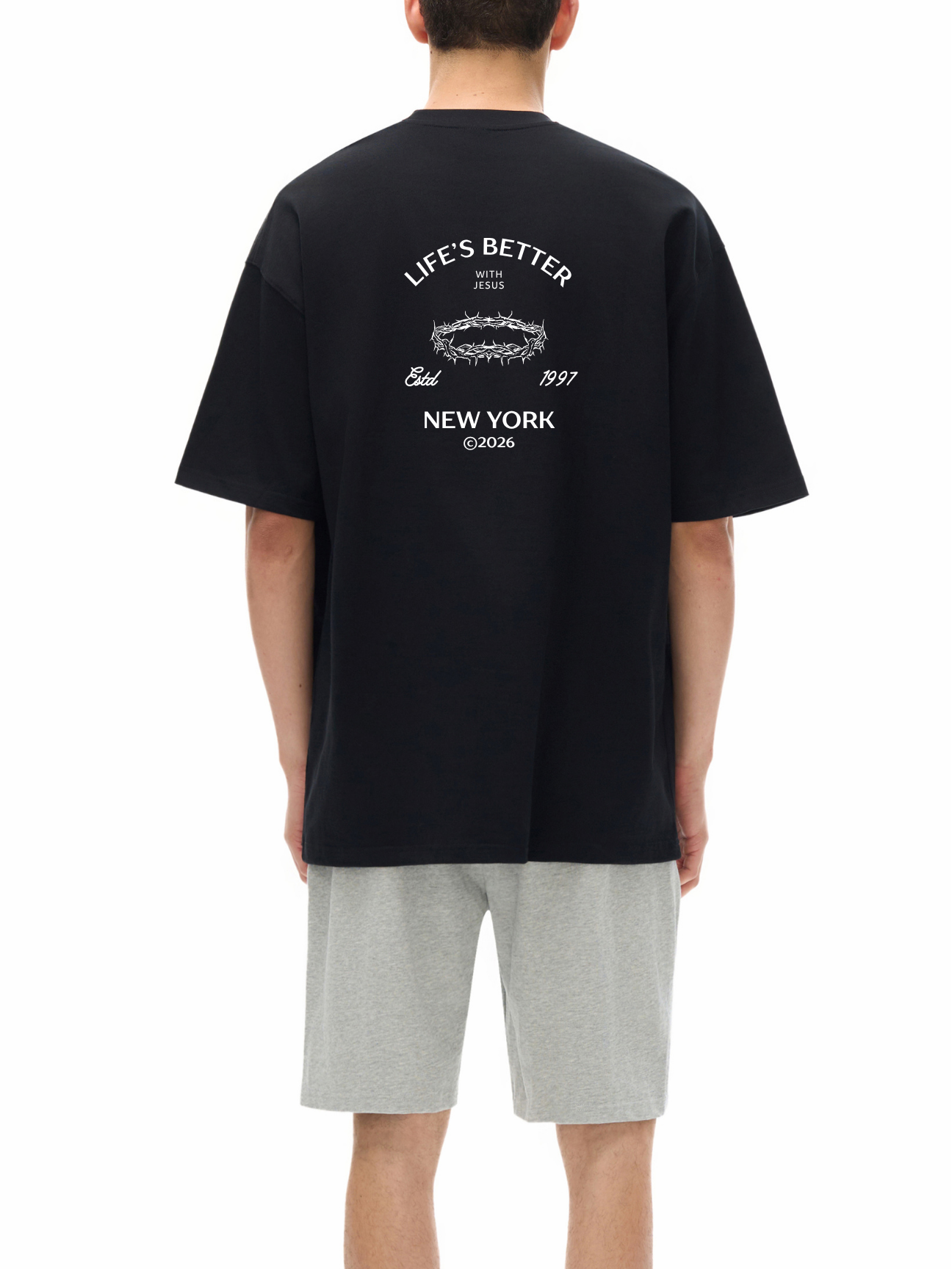 BETTER WITH JESUS TEE GREEN