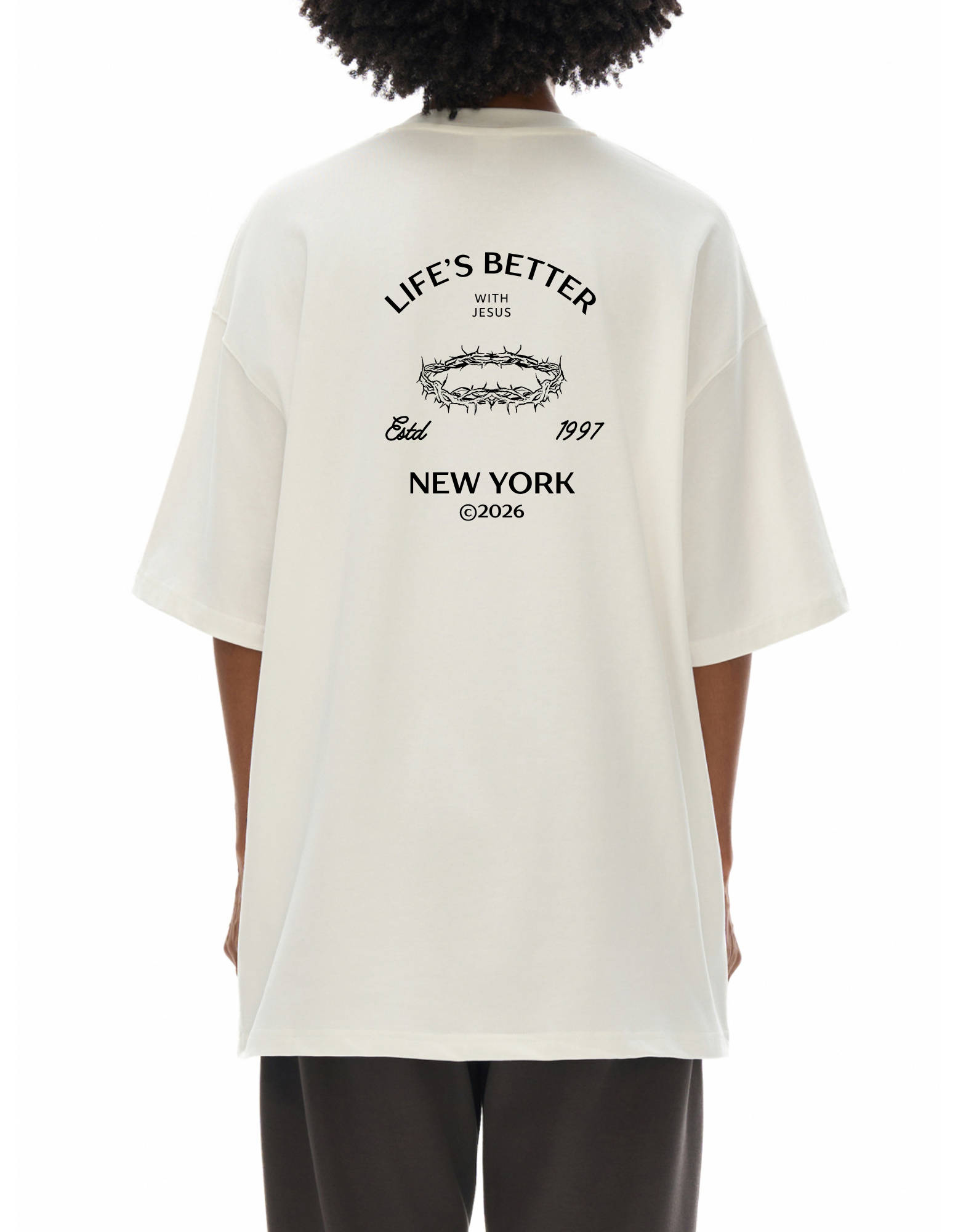 BETTER WITH JESUS TEE WHITE