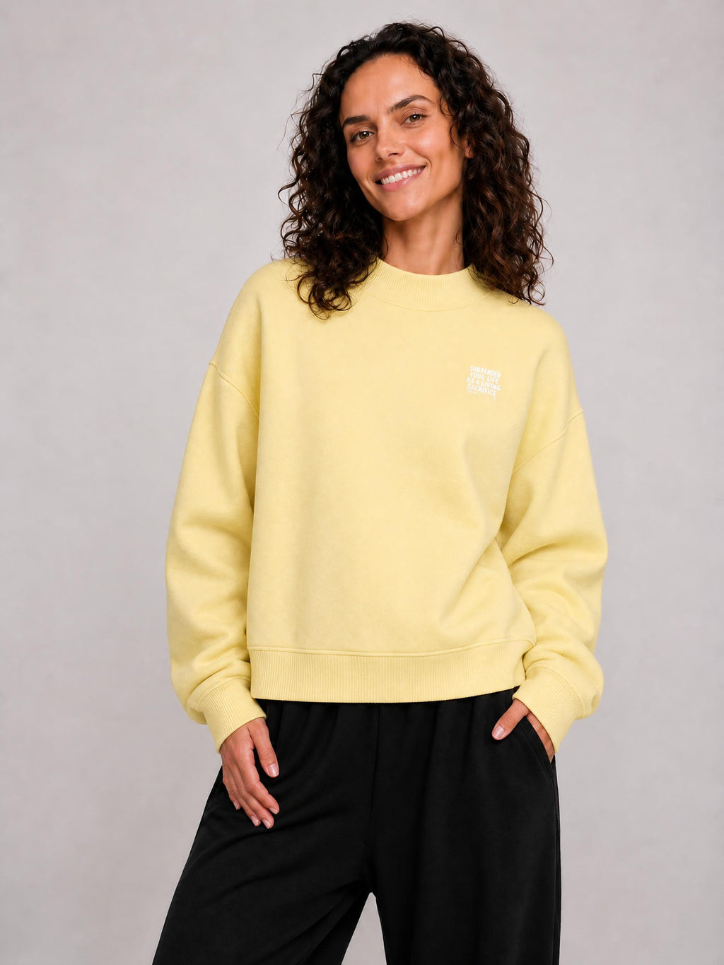 SURRENDER MOCK CREWNECK