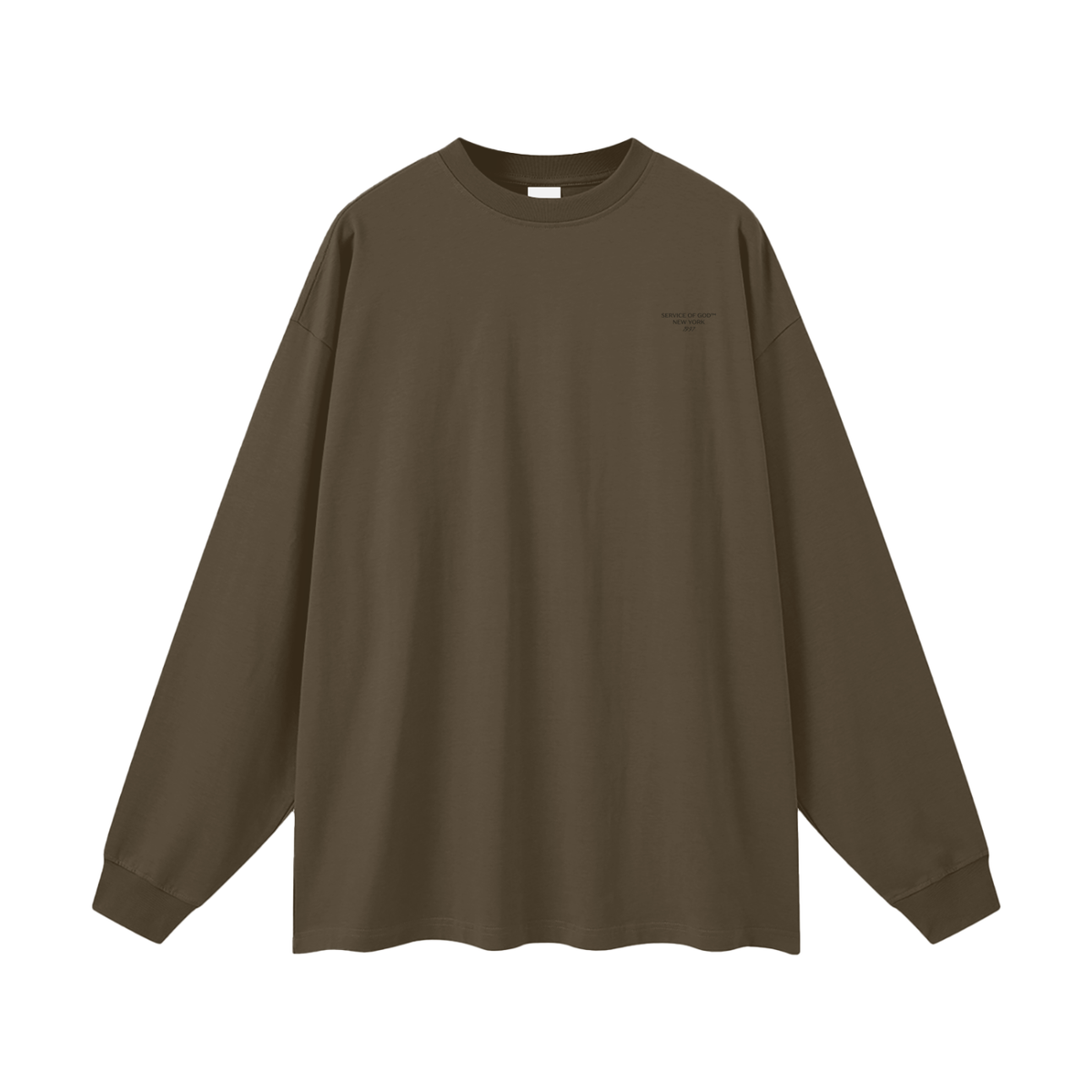 PSALM 91 LONG SLEEVE T-SHIRT BROWN