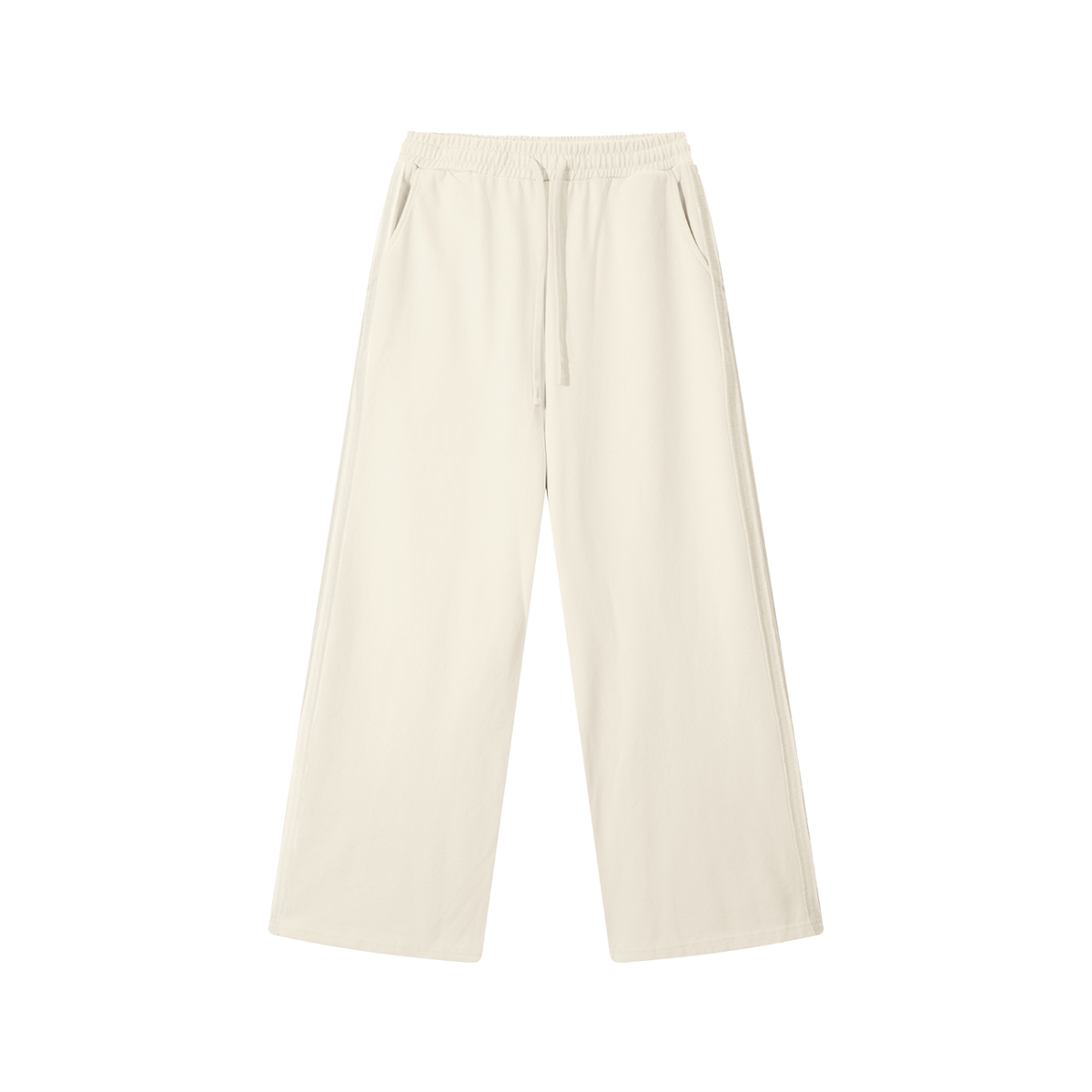 STRAIGHT CONTRAST SWEATPANTS CREAM