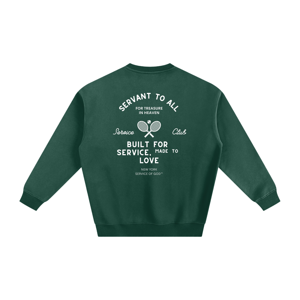 WOMENS SERVANT FOR ALL SWEATSHIRT EDEN GREEN