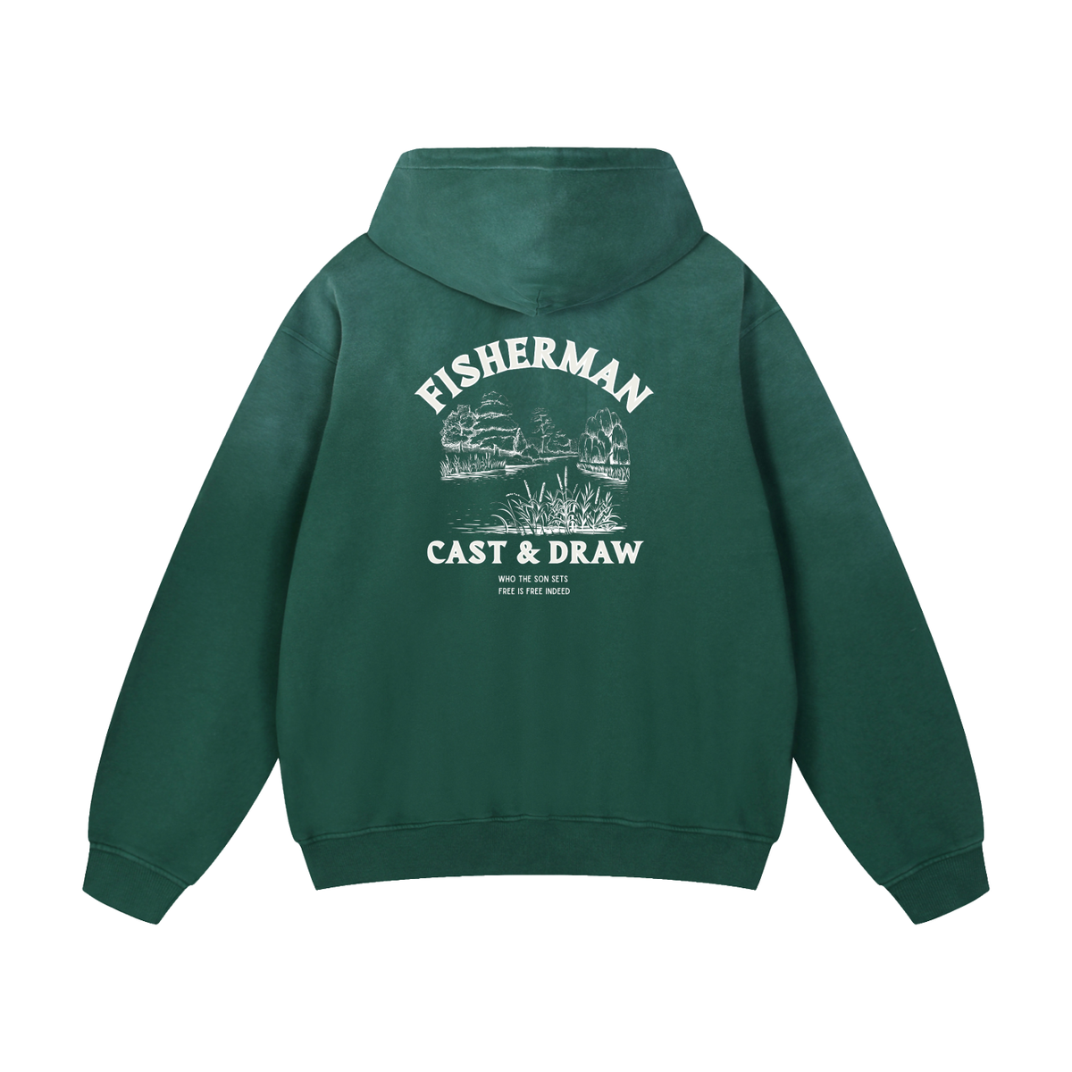 FISHERMAN HOODIE GREEN
