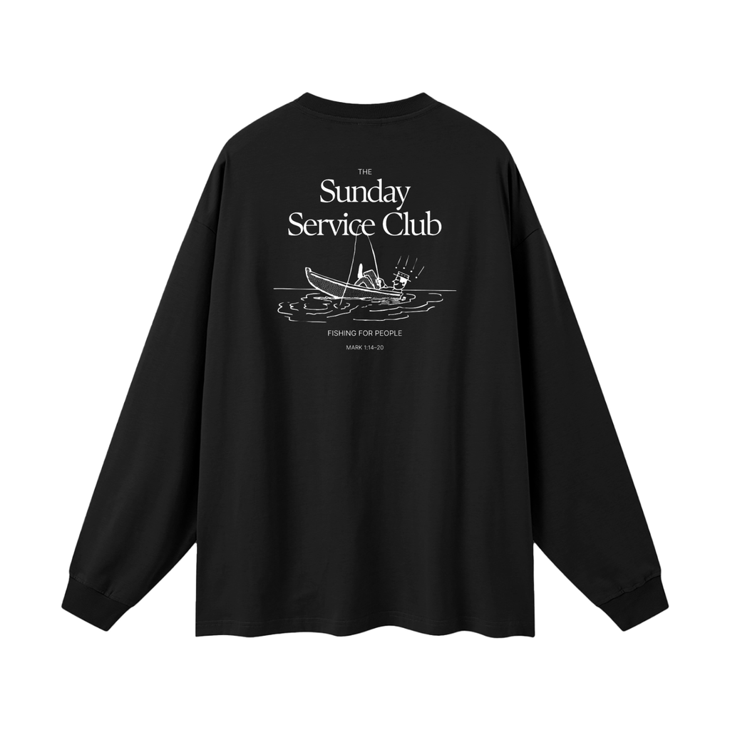sunday service club,sunday service club t-shirt,sunday service club tee,CHRISTIAN STREETWEAR,CHRISTIAN T-SHIRT,FISHING FOR PEOPLE,T-SHIRT,TEE