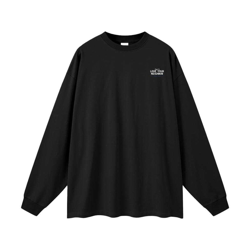 LOVE YOUR NEIGHBOR LONG-SLEEVE BLACK