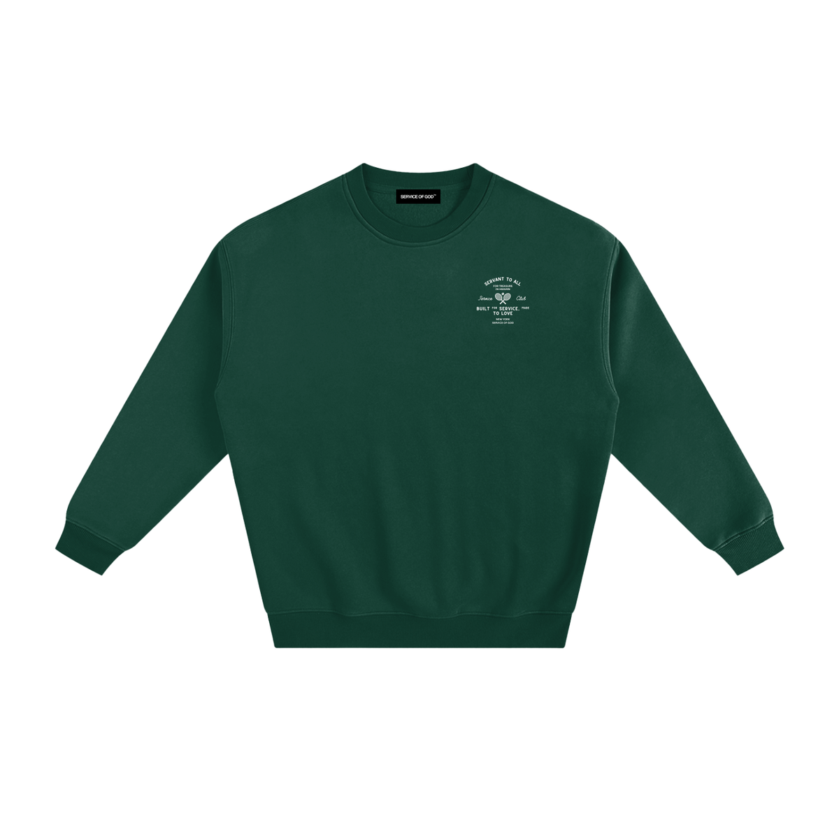 WOMENS SERVANT FOR ALL SWEATSHIRT EDEN GREEN