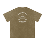 BETTER WITH JESUS WASHED T-SHIRT GRAY GREEN