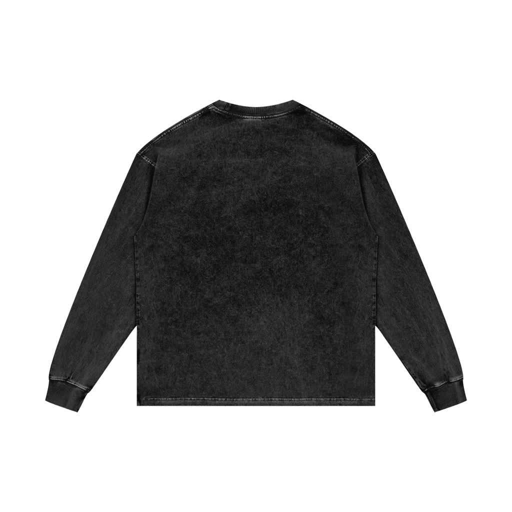 LOVE YOUR NEIGHBOR LONG-SLEEVE WASHED BLACK BEAUTY