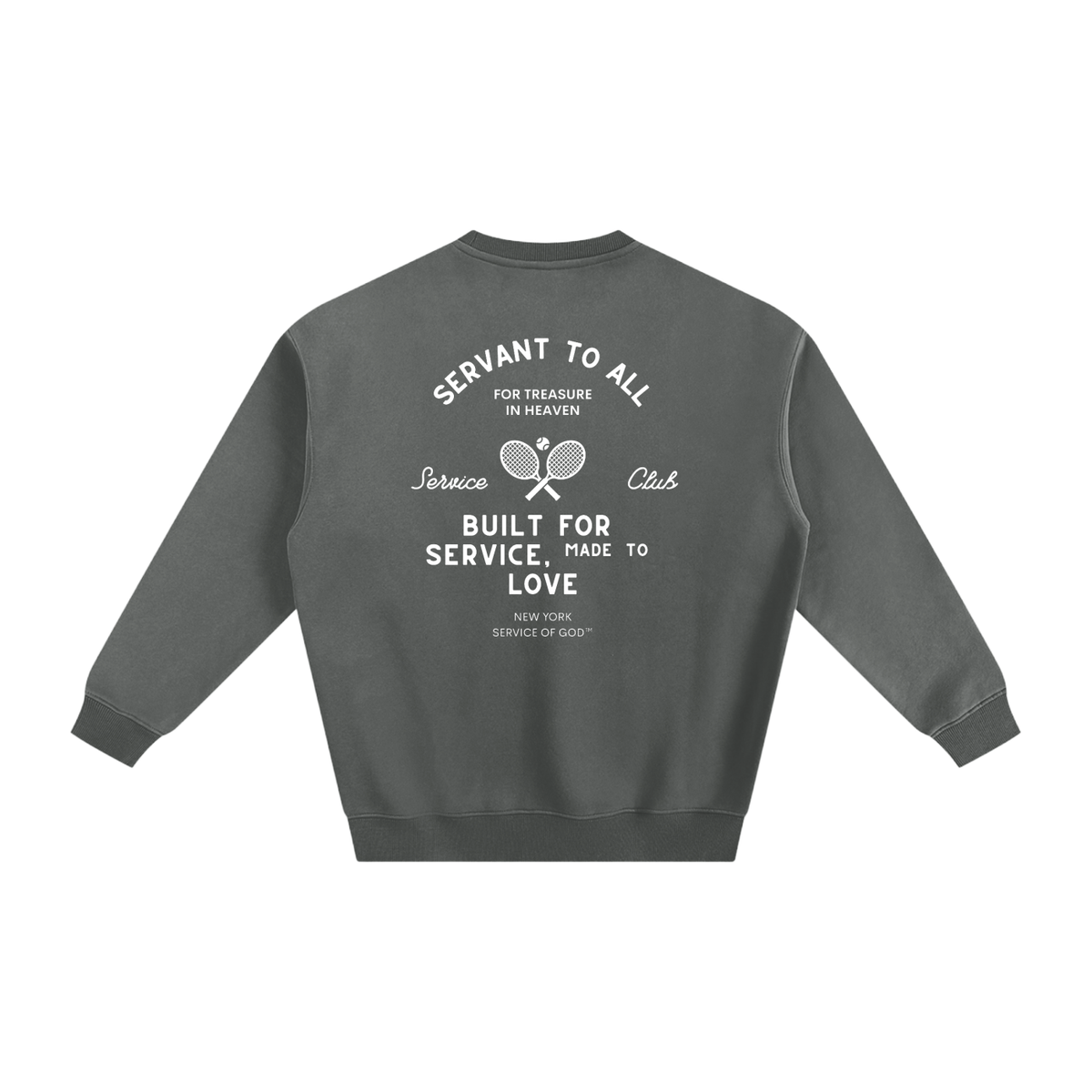 WOMENS SERVANT FOR ALL SWEATSHIRT DARK GRAY