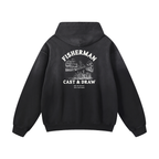 FISHERMAN HOODIE BLACK