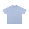 TOPS,T-SHIRT,BLUE