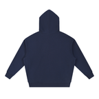 WOMENS LOVE YOUR NEIGHBOR DROP-SHOULDER HOODIE NAVY BLUE
