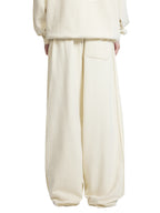 STRAIGHT CONTRAST SWEATPANTS CREAM