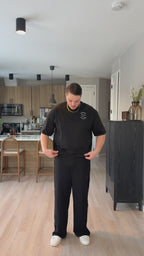 FISHERMAN LOOSE BOXY TEE BLACK