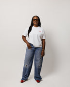 WOMENS LOVE YOUR NEIGHBOR TEE WHITE