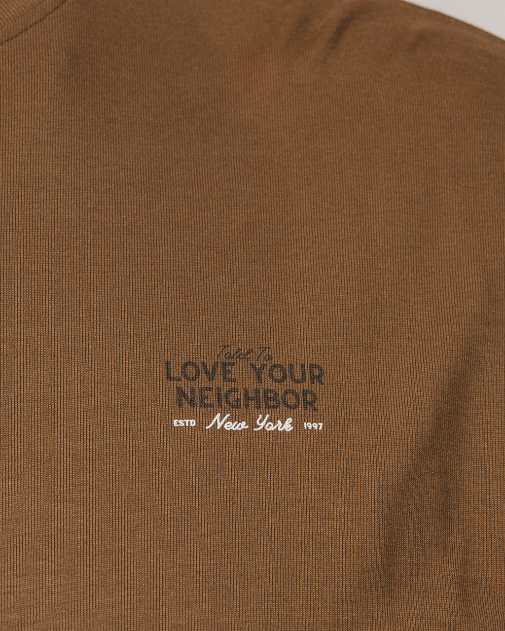 Love Your Neighbor Long-Sleeve Brown
