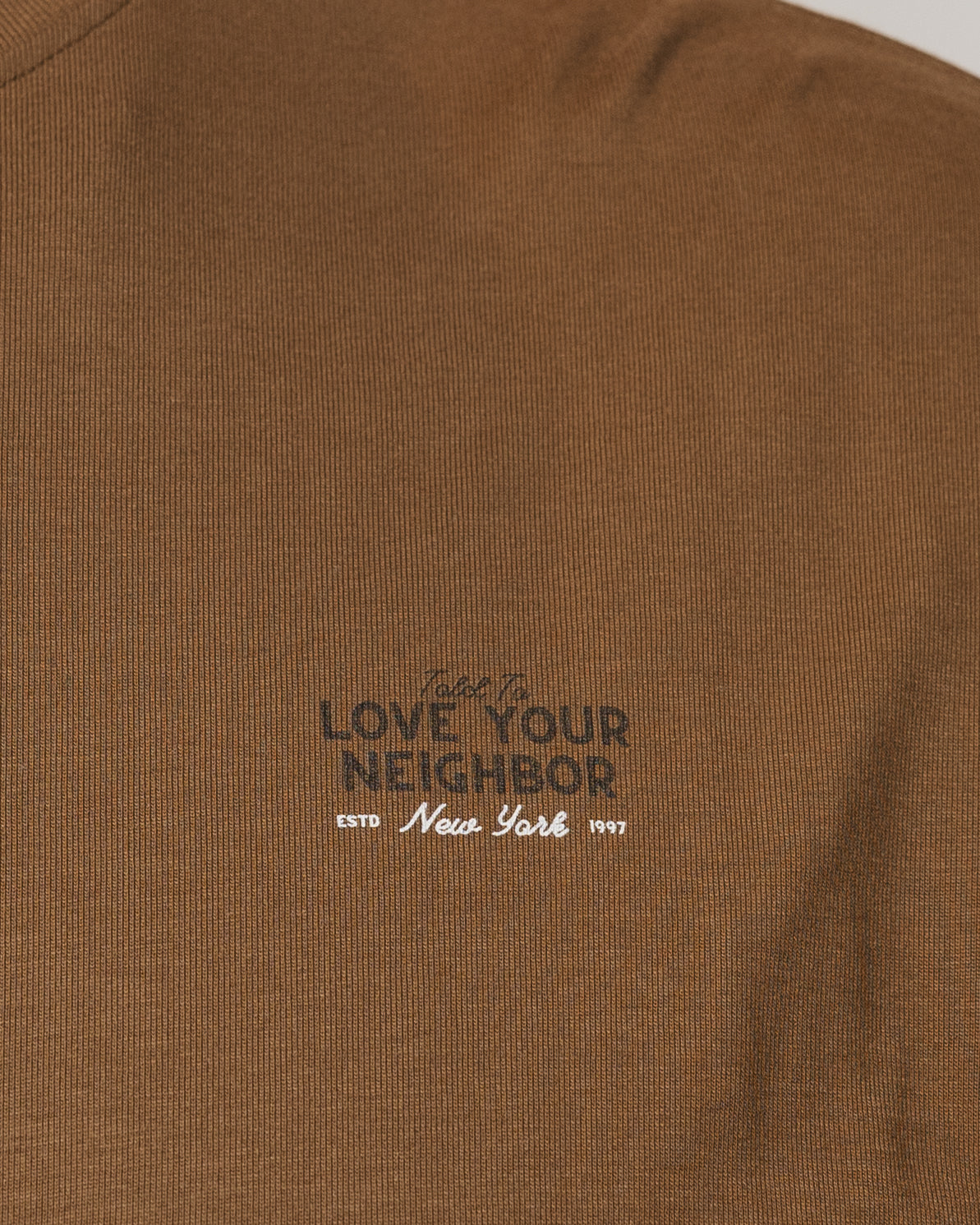 Love Your Neighbor Long-Sleeve Brown