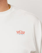 LOVE YOUR NEIGHBOR LONG-SLEEVE WHITE