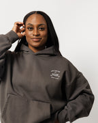 WOMENS BETTER WITH JESUS HEAVYWEIGHT HOODIE GRAY
