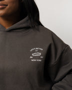 WOMENS BETTER WITH JESUS HEAVYWEIGHT HOODIE GRAY