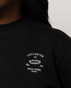 WOMENS BETTER WITH JESUS LONG SLEEVE BLACK