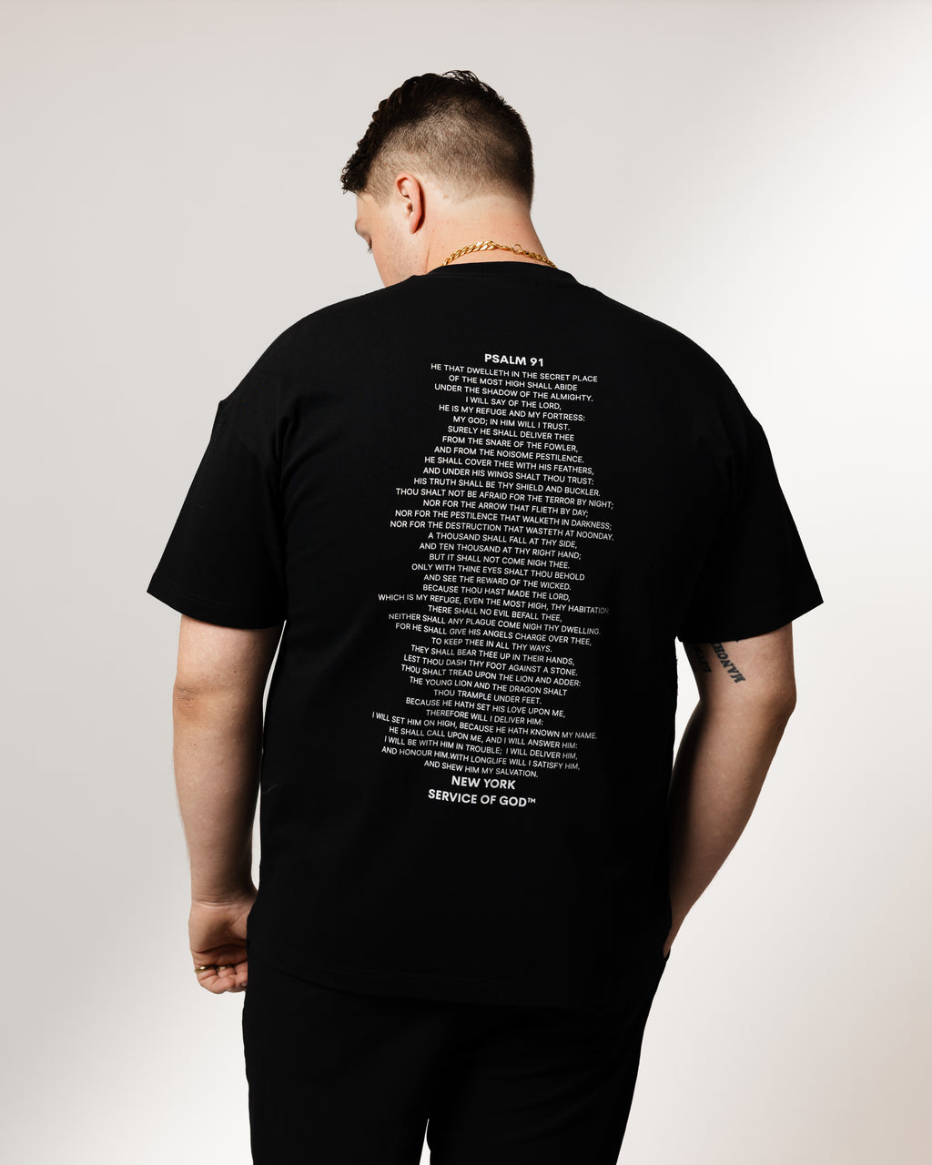 PSALM 91 T-SHIRT BLACK