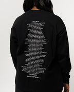 PSALM 91 LONG SLEEVE T-SHIRT BLACK