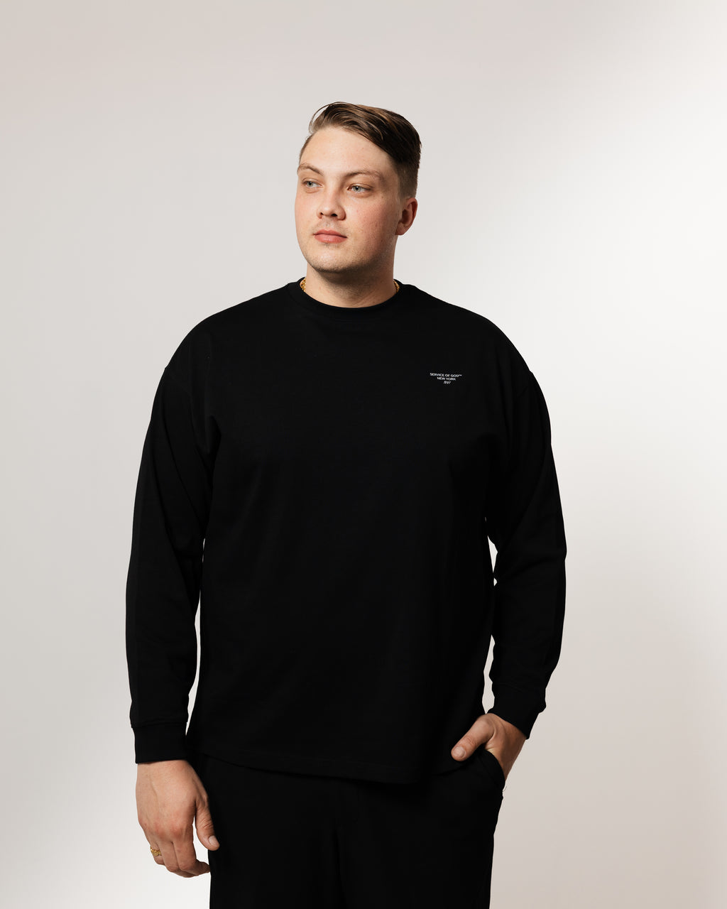PSALM 91 LONG SLEEVE T-SHIRT BLACK