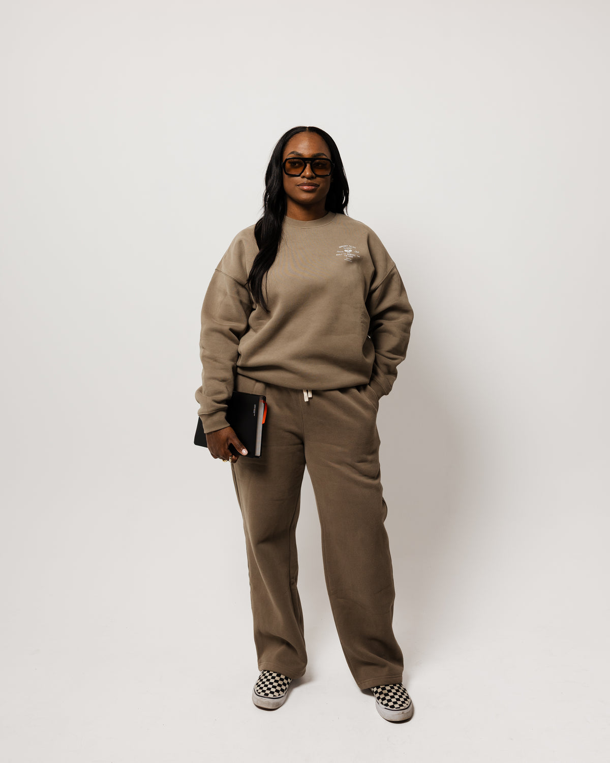 WOMENS SERVANT FOR ALL CREWNECK SWEATSHIRT BLACK