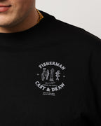 FISHERMAN LOOSE BOXY T-SHIRT WHITE