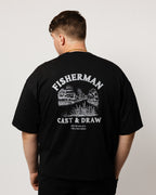 FISHERMAN LOOSE BOXY T-SHIRT WHITE