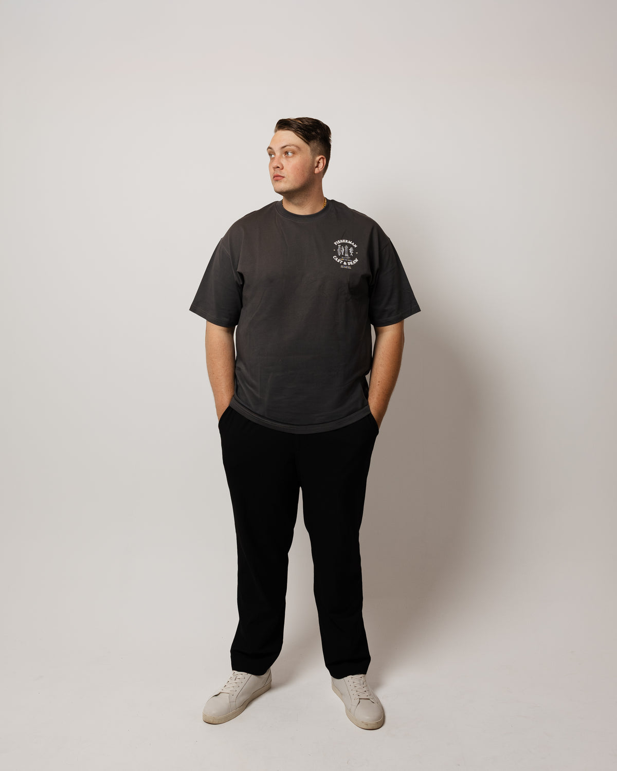 FISHERMAN HEAVYWEIGHT T-SHIRT GRAY