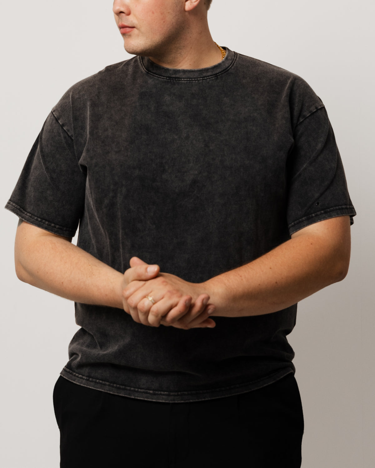 THE CLASSICS SNOW WASHED T-SHIRT BLACK