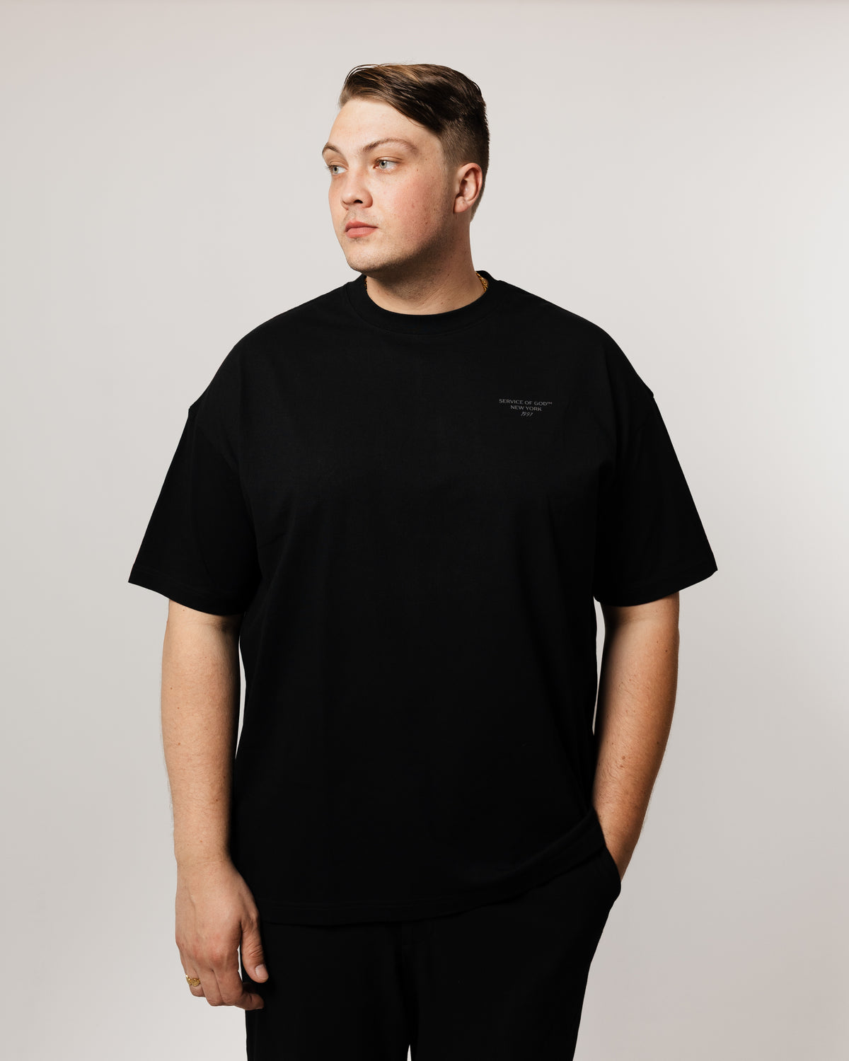 PSALM 28 OVERSIZED T-SHIRT BLACK